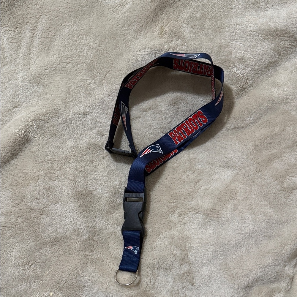 Patriots Navy Blue Lanyard